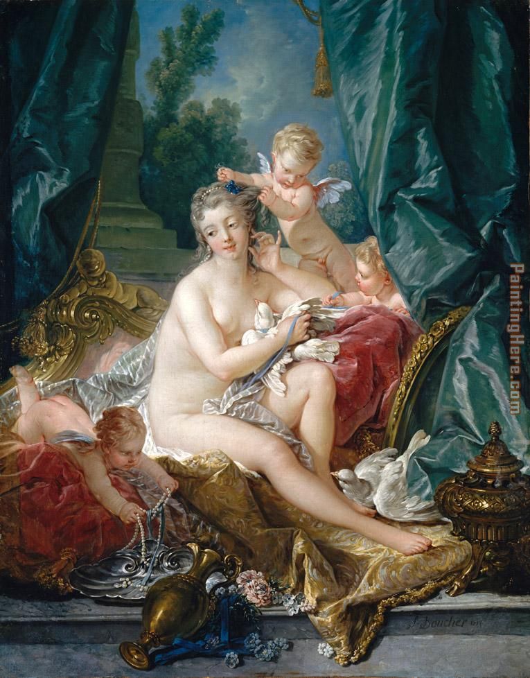 The Toilet of Venus painting - Francois Boucher The Toilet of Venus art painting